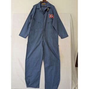 Berne US Safety First Unlined Coverall Workwear Blue Overall Mens XL Chest 50"